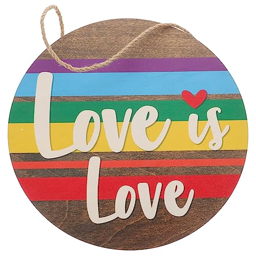 Ipetboom Regenbogen Deko Pride Monat Türschild Holz Wand Fenster Schild Partydekor Für Geschäfte Büros Zuhause Bars von Ipetboom