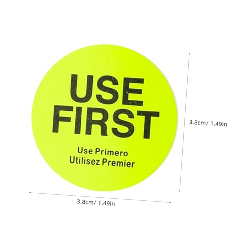 Ipetboom Removable Runde Lebensmitteletiketten Gelb Vorratskontrolle Aufkleber für Restaurant Küchen Inventur Organisation Einfache Anwendung und Präzise Kennzeichnung Ipetboom Removable Runde Lebensmitteletiketten Gelb Vorratskontrolle Aufkleber für Restaurant Küchen Inventur Organisation Einfache Anwendung und Präzise Kennzeichnung von Ipetboom