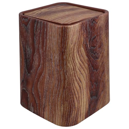 Ipetboom Retro Holzmaserung Mülleimer mit Schwingdeckel Moderner Abfalleimer für Küche Büro Hotel Robuster Abfallbehälter für Papier Stilvoller Geruchsbindender Müllcontainer Ipetboom Retro Holzmaserung Mülleimer mit Schwingdeckel Moderner Abfalleimer für Küche Büro Hotel Robuster Abfallbehälter für Papier Stilvoller Geruchsbindender Müllcontainer von Ipetboom