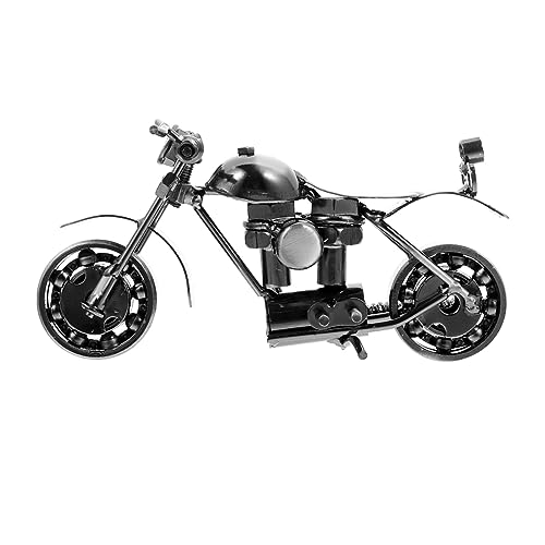 Ipetboom Retro Motorradmodell Desktop Dekoration Handgefertigtes Metall Vintage Motorradliebhaber Robustes Retro Stil für Zuhause und Büro von Ipetboom