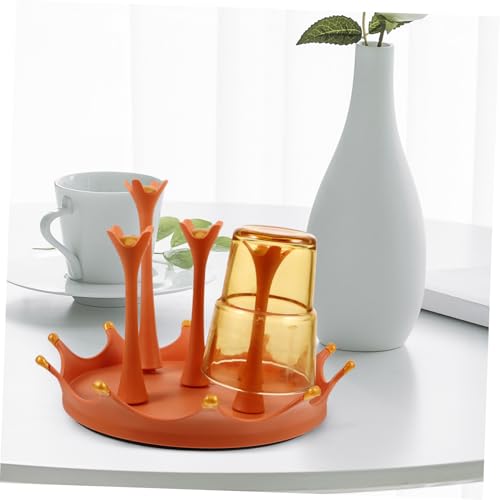 Ipetboom Rotierender Becherhalter aus Robustem Material Abtropfständer für Kaffeetassen Trinkgläser und Flaschen Platzsparend Stilvoller Küchenorganizer in Elegantem Orange Ipetboom Rotierender Becherhalter aus Robustem Material Abtropfständer für Kaffeetassen Trinkgläser und Flaschen Platzsparend Stilvoller Küchenorganizer in Elegantem Orange von Ipetboom