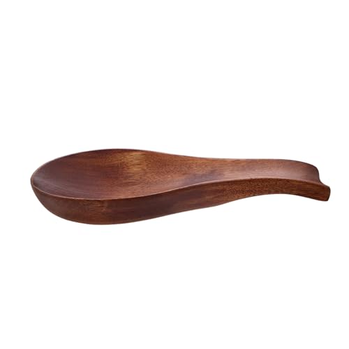 Ipetboom Rustikale Holz Löffelablage Japanischer Stil Küchenutensilien Halter Praktisch Platzsparend Eleganter Holzlöffelhalter für Herd und Küchentheke von Ipetboom