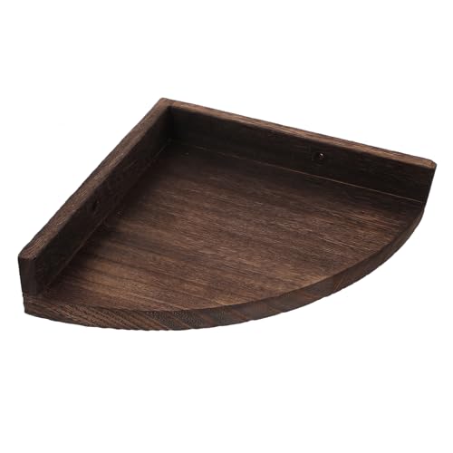 Ipetboom Rustikales Wandregal aus Langlebigem Holz Schwebendes Eckregal zur Wandmontage Stabiles Schlafzimmer und Wohnzimmer Storage Holder Dekoratives Regalbrett für Bilder und von Ipetboom