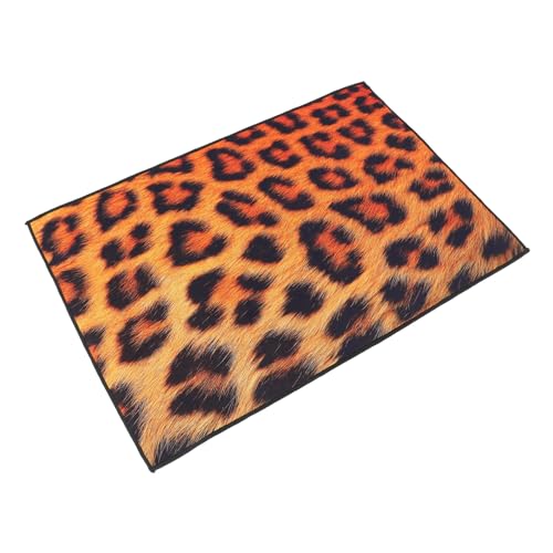 Ipetboom Rutschfester Bodenmatte mit Kreativem Leopardenfellmuster Rutsch Badematte für Eingangsbereich Bad und Küche Dekorative und Sichere Bodenschutzmatte von Ipetboom