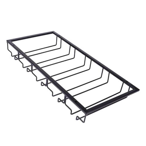 Ipetboom Schwarzer Metall weinglashalter Weinregal Hängend für Bar und Zuhause Langlebiger Cup Stand mit Elegantem Design zur Stilvollen Organisation von Weingläsern von Ipetboom