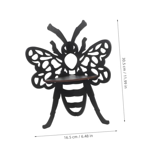 Ipetboom Schwebendes Holz eckregal in Bienenform Wandmontage Dekoratives Kerzen Kristall Display Platzsparendes Wand deko Regal für Wohnzimmer und Schlafzimmer von Ipetboom