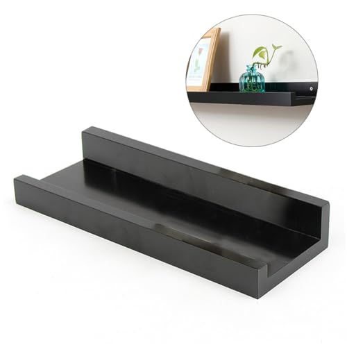 Ipetboom Schwebendes Wandregal aus Robustem Schwarzem Holz Einfach zu Montieren Platzsparend für Küche Wohnzimmer Schlafzimmer und Büro zur Stilvollen Aufbewahrung und Dekoration Ipetboom Schwebendes Wandregal aus Robustem Schwarzem Holz Einfach zu Montieren Platzsparend für Küche Wohnzimmer Schlafzimmer und Büro zur Stilvollen Aufbewahrung und Dekoration von Ipetboom