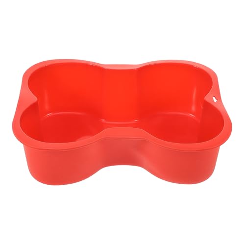 Ipetboom Silikon Backform Knochenform Wiederverwendbare Backform aus Silikon für DIY Kuchen für Verschiedene Dessertkreationen Rotbraun von Ipetboom