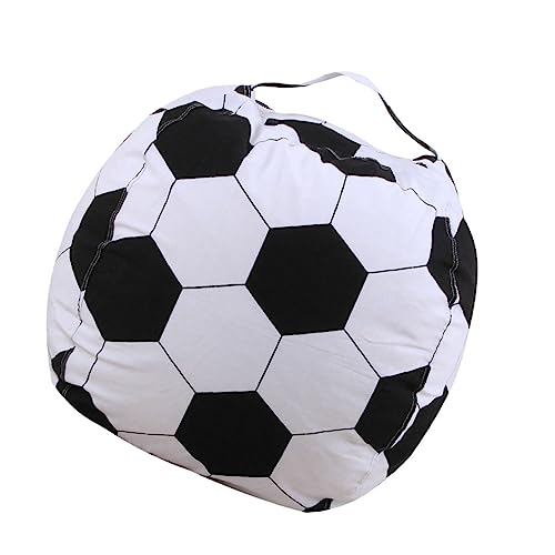 Ipetboom Sitzsack Fußball Design für Multifunktionale Aufbewahrungstasche für Kuscheltiere Bequemer Sitzsack mit Griff für Lesen und Entspannen von Ipetboom