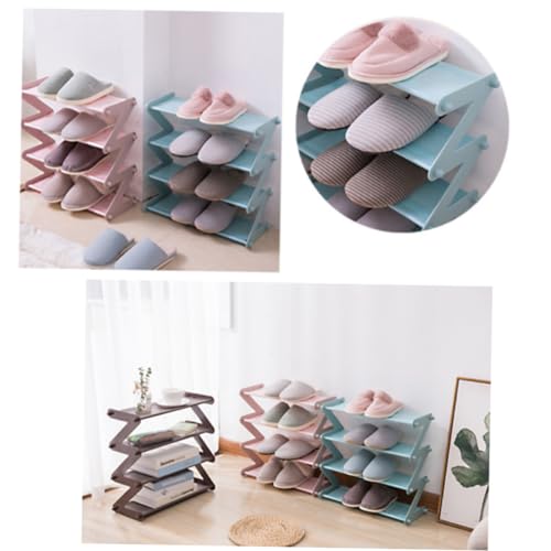 Ipetboom 4stufen Regal Für Schuhe Aus Edelstahl Und Vliesstoff Schuhorganizer Schuhaufbewahrung Hausschuhe High Heels Organizer Für Zuhause von Ipetboom