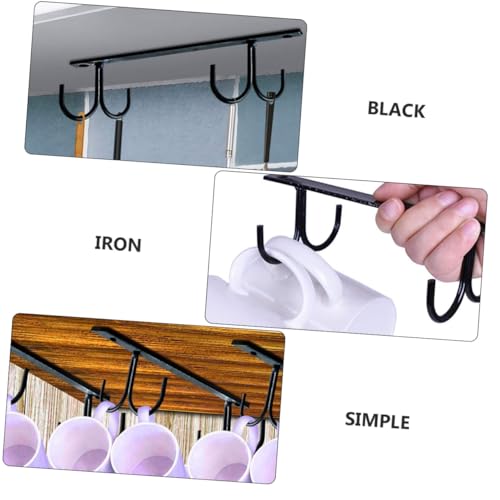 Ipetboom Tassenhalter Haken für Küchenschrank Robuster Becherhalter aus Einfache Montage mit Schrauben Platzsparender Organizer für Tassen und Küchenutensilien Schwarz Ipetboom Tassenhalter Haken für Küchenschrank Robuster Becherhalter aus Einfache Montage mit Schrauben Platzsparender Organizer für Tassen und Küchenutensilien Schwarz von Ipetboom
