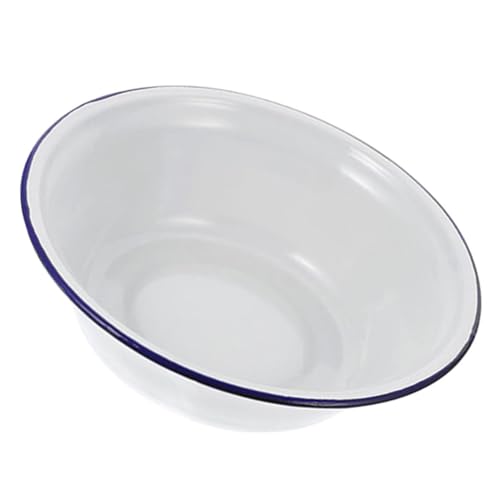 Ipetboom Tiefe Emaille Backform Robuster Runder Minz blech Ofenfeste Vintage Backschale aus Langlebigem Emaille für Sicheres Kochen und Backen von Ipetboom