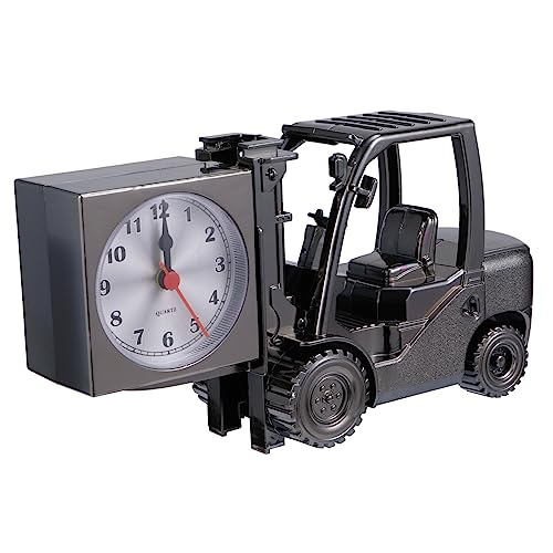 Ipetboom Tischuhr Gabelstapler Aus Kunststoff Für Schreibtisch Dekoration Geeignet Als Zur Wohnungserwärmung Kreatives Wohnaccessoire Für Verschiedene Räume von Ipetboom