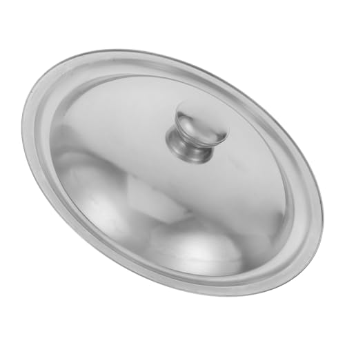 Ipetboom Topfdeckel Rund Passend für Pfannen und Woks Hitzebeständig Robust Leicht zu Reinigen Ersatzdeckel für Küche und Gusseisenkochgeschirr von Ipetboom