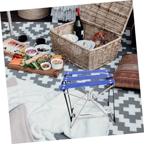 Ipetboom Tragbarer Klapphocker Campingstuhl Kleiner Faltbarer Outdoor Sitzhocker für Angeln und Reisen Kompakt Platzsparend Vielseitiger Camping und Freizeitstuhl von Ipetboom