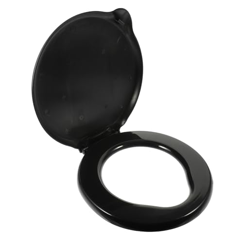 Ipetboom Tragbarer Toilettensitz aus Flexiblem PP mit Deckel Glatte Oberfläche Leicht zu Reinigen Kompakt für Camping Outdoor Wandern und Notfälle Praktisches Campingzubehör von Ipetboom