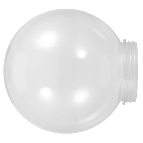 Ipetboom Transparenter Acryl Kugellampenschirm Øcm Outdoor Lampenschirm Ersatz Wetterfest Langlebig Einfacher Austausch für Garten Außenbeleuchtung Klarer Rundlampenschirm von Ipetboom