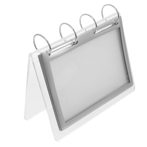 Ipetboom Transparenter Acryl Menühalter Förmig Stabiler Tischaufsteller für Restaurant Einzelhandel Langlebig Leicht Klarer Sichtfenster für Menüs Preisschilder Events von Ipetboom