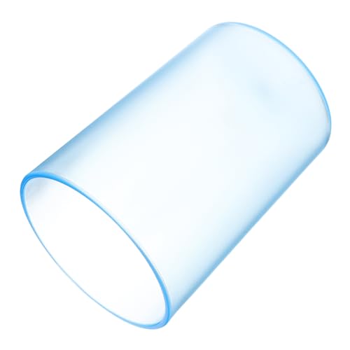 Ipetboom Transparenter Wasserbecher für Badezimmer Bruchsicherer Zahnputzbecher mit Elegantem Design Vielseitiger Trink und Mundspülbecher für Erwachsene und Transparent Blau von Ipetboom