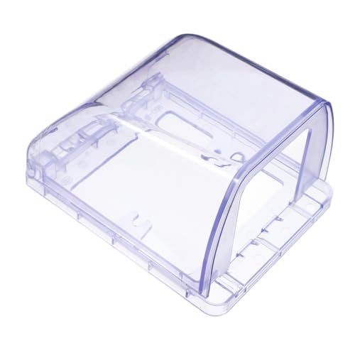 Ipetboom Transparentes Wasserdichtes Steckdosenschutzgehäuse Extra Für Badezimmer Außensteckdose Feuchtraum Elektrische Steckdosenabdeckung Schutzbox von Ipetboom