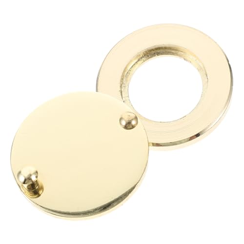 Ipetboom Türspion Schutzabdeckung Gold Drehbare Sichtschutzblende Langlebiger Türsicherheits Privatsphärenschutz Einfache Montage Ersatz für Beschädigte Türspione für Mehr von Ipetboom