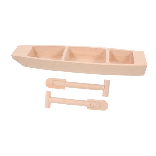 Ipetboom Unlackiertes Holzboot Modell mit Paddel Handgefertigtes Miniatur Boot für Tisch Naturbelassenes Bastelset zum Bemalen Leicht und Realistisch für Sammler und Freunde Ipetboom Unlackiertes Holzboot Modell mit Paddel Handgefertigtes Miniatur Boot für Tisch Naturbelassenes Bastelset zum Bemalen Leicht und Realistisch für Sammler und Freunde von Ipetboom