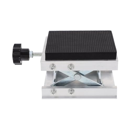 Ipetboom Verstellbare Labor scherenhebebühne aus Aluminium mit Dämpfungsmatte Manueller Lab Jack Hubtisch für Präzise Hebearbeiten in Labor und Produktion von Ipetboom