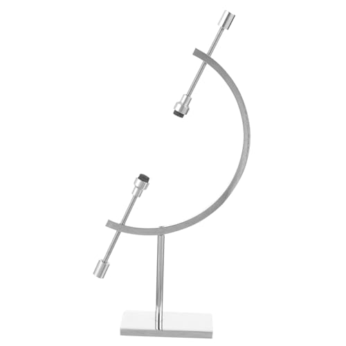 Ipetboom Verstellbarer Kugelhalter aus Edelstahl Silberner Kristallkugel-ständer für Deko Schmuck Sammlungen Sicherer Display-halter für Zuhause und Büro Multifunktional Langlebig von Ipetboom