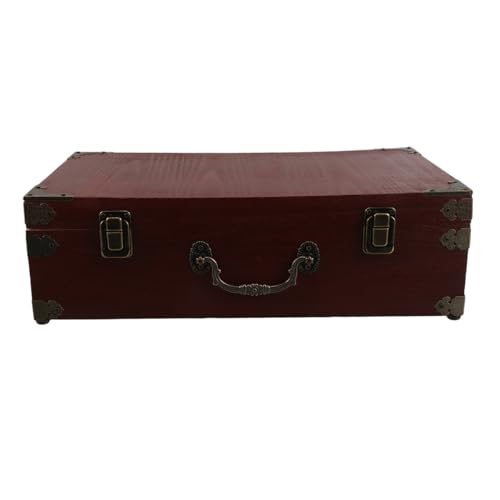 Ipetboom Vintage Holz Aufbewahrungsbox mit Klappdeckel und Griff Vielseitiger Kartenhalter Schmuck Dokumenten Organizer im Rustikalen Stil für Büro und Zuhause Ipetboom Vintage Holz Aufbewahrungsbox mit Klappdeckel und Griff Vielseitiger Kartenhalter Schmuck Dokumenten Organizer im Rustikalen Stil für Büro und Zuhause von Ipetboom