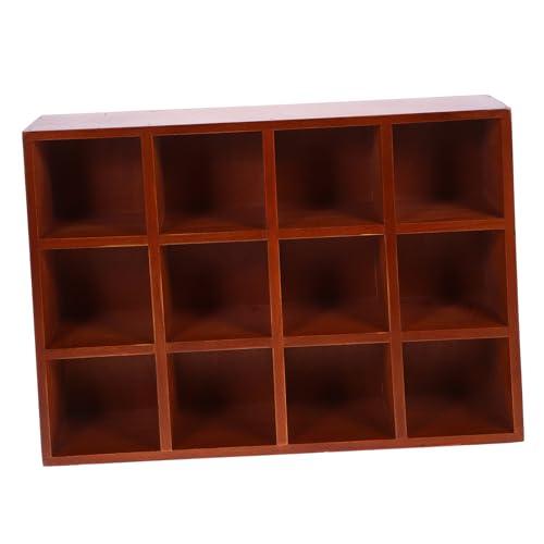 Ipetboom Vintage Holz Wandregal Fächer Wandmontiert Schwebendes Display Regal Kompaktes Aufbewahrungssystem für Wohnzimmer Büro Schlafzimmer von Ipetboom