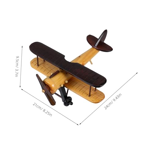 Ipetboom Vintage Holzflugzeug Modell Dekorative Handarbeit Figurine für Schreibtisch Regal Zimmer Deko Sammlerstück mit Einzigartigem Design und Vielseitiger Platzierung Ipetboom Vintage Holzflugzeug Modell Dekorative Handarbeit Figurine für Schreibtisch Regal Zimmer Deko Sammlerstück mit Einzigartigem Design und Vielseitiger Platzierung von Ipetboom