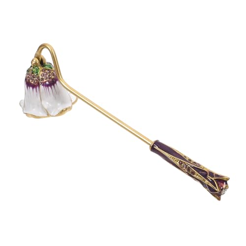 Ipetboom Vintage Kerzenlöscher Langem Griff Sicherer Flammenlöscher für Kerzenliebhaber Dekoratives Kerzenwerkzeug Komfortabel und Langlebig für Zuhause Party und Festlichkeiten von Ipetboom
