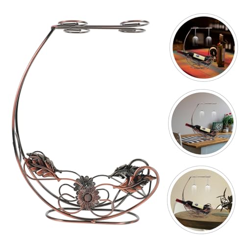 Ipetboom Vintage Weinregal Tischplatte Upside Down Weinglashalter aus Metall Platzsparender Stielglashalter für Zuhause Bar Restaurant Stilvolle Aufbewahrung und Display Ipetboom Vintage Weinregal Tischplatte Upside Down Weinglashalter aus Metall Platzsparender Stielglashalter für Zuhause Bar Restaurant Stilvolle Aufbewahrung und Display von Ipetboom
