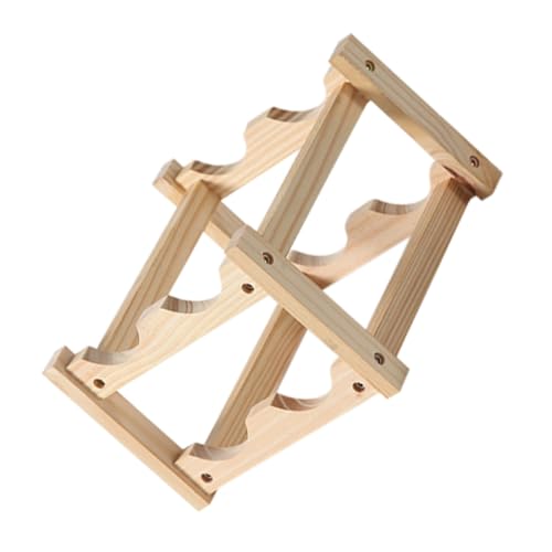 Ipetboom Weinregal aus Holz Lagiges Weinflaschen Display Regal Platzsparend für Flaschen Minimalistisches Design Sicherer Weinhalter für Zuhause und von Ipetboom