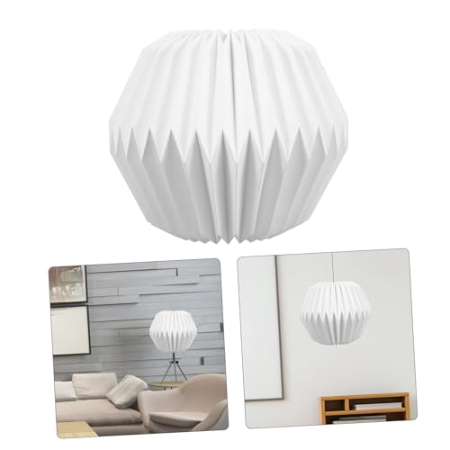 Ipetboom Weiße Papierlampenschirm Origami Hängende Lampenschirme Geometrisch DIY Lampenschirm Wohnzimmer Schlafzimmer Esszimmer Dekorationslampe Ipetboom Weiße Papierlampenschirm Origami Hängende Lampenschirme Geometrisch DIY Lampenschirm Wohnzimmer Schlafzimmer Esszimmer Dekorationslampe von Ipetboom