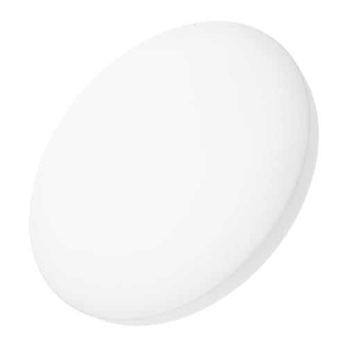 Ipetboom Weißer Kunststoff Lampenschirm LED Lichtabdeckung Runde Deckenleuchte Abdeckung mit Drehverschluss Passend für Flur Küche Balkon Einfache Montage Blendfreies Licht von Ipetboom