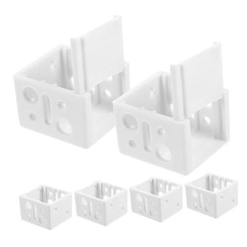 Ipetboom Weißes Jalousienhalter Profilbox Montagehalterung Langlebig Stabile Fensterjalousien Kopfprofil Halterung Inklusive Schrauben für Einfache Installation von Ipetboom