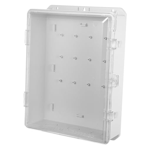Ipetboom Wetterfeste Außen-verteilerbox mit Transparentem Deckel Robuste Kunststoff-abzweigdose für Elektronik Überwachung und Staub Kompatibel mit Niederspannungsgeräten und Luftschaltern von Ipetboom