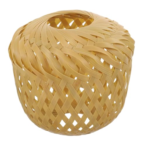 Ipetboom Woven Gewebter Lampenschirm für Lichterkette Rustikale Handgefertigte Abdeckung Geeignet für Kleine Glühbirnen Dekorative Pendelleuchte im Vintage Stil für Schlafzimmer und von Ipetboom