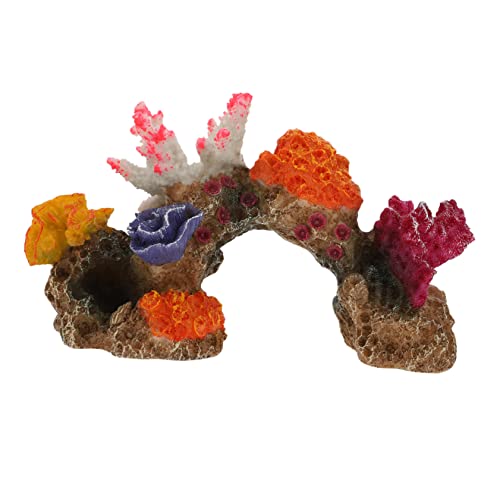 Ipetboom Schreibtischaufsatz Zubehör Für Aquarien Aquarium Landschaftsbau Koralle Falsches Korallenharz Künstlich Tischdecke Desktop-Dekor von Ipetboom