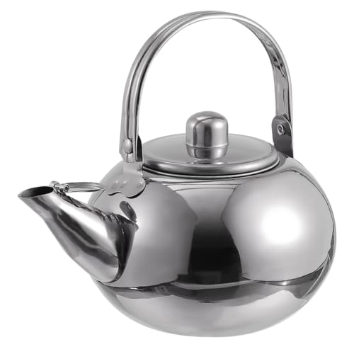 Ipetboom Edelstahl Teekessel Mit Filtersieb Praktisch Für Zuhause Teekessel Teekanne Leicht Tragbar Hitzebeständig Für Teezubereitung von Ipetboom