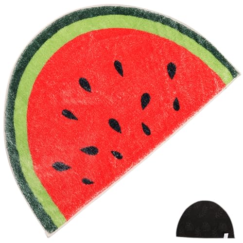Ipetboom rutschfeste Badematte mit Wassermelonendesign Waschbare Fußmatte für Badezimmer Küche und Wohnbereich Stylisch und Funktional von Ipetboom