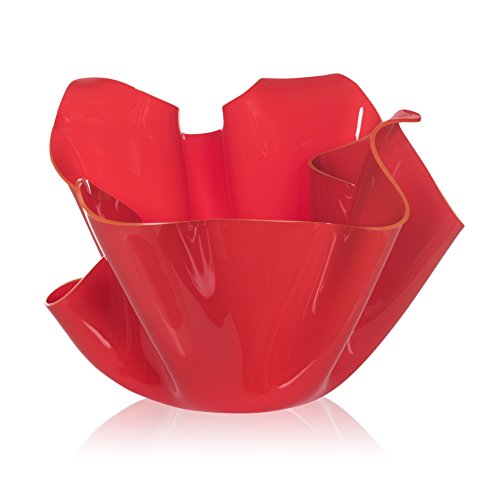 Iplex Design Krinoline Designer-Mehrzweckschale, aus Acryl, rot, 45 x 45 x 29 cm von Iplex Design