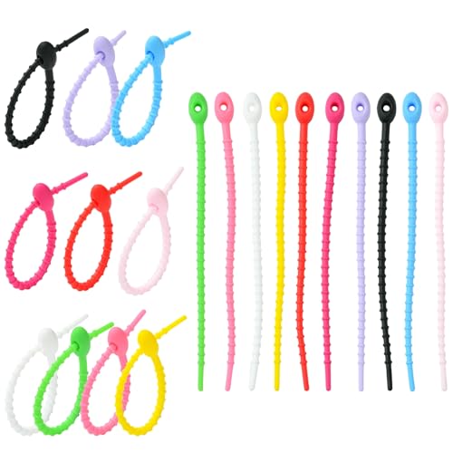 Ipotkitt 100 Stück 10 Farben ovale Form Silikon Kabelbinder Wiederverwendbare Twist Kabelbinder Cord Organizer Gummibänder für Home Office Tisch Schreibtisch Drahtmanagement Ipotkitt 100 Stück 10 Farben ovale Form Silikon Kabelbinder Wiederverwendbare Twist Kabelbinder Cord Organizer Gummibänder für Home Office Tisch Schreibtisch Drahtmanagement von Ipotkitt