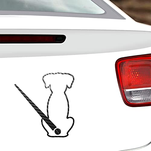 Iprokiu Cartoon Cute Pet Dog Auto Aufkleber Tier Welpen Heckwischer Aufkleber Lustiger Hund Beweglicher Schwanz Winken Scheibenwischer Aufkleber Heckscheibe Aufkleber Wasserdicht Windschutzscheibe von Iprokiu