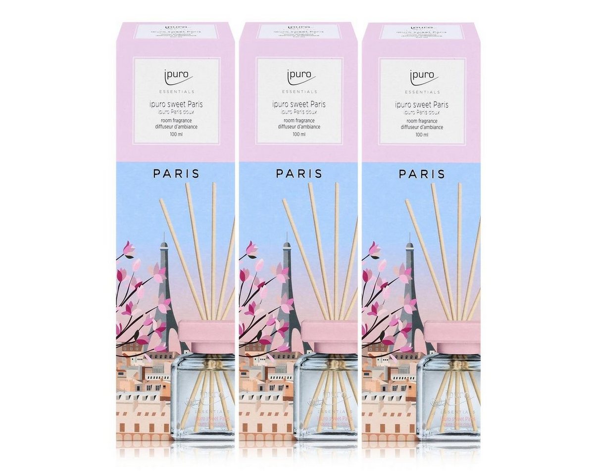 IPURO Raumduft Ipuro sweet Paris Raumduft 100ml - Duftöl Raumduft Lufterfrischer (3er von Ipuro