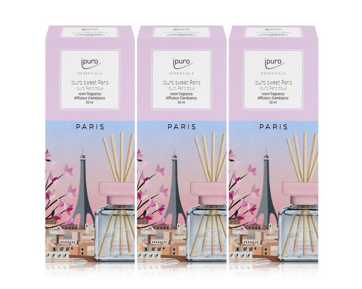 IPURO Raumduft Ipuro sweet Paris Raumduft 50ml - Duftöl Raumduft Lufterfrischer (3er von Ipuro