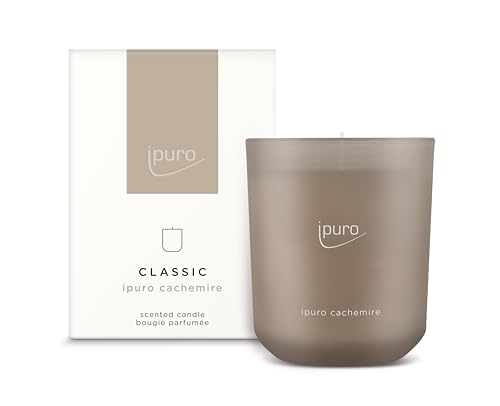 ipuro Classic dekorative Duftkerze - CACHEMIRE | Duftkerze im Glas mit zarter Rose & würziger Johannisbeere über Zedernholz & Amber | Kerzen mit langanhaltendem Duft | Raumduftkerze in beige 270g ipuro Classic dekorative Duftkerze - CACHEMIRE | Duftkerze im Glas mit zarter Rose & würziger Johannisbeere über Zedernholz & Amber | Kerzen mit langanhaltendem Duft | Raumduftkerze in beige 270g von Ipuro