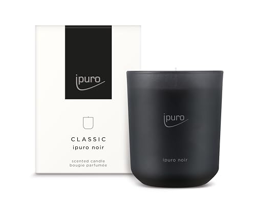 ipuro Classic dekorative Duftkerze - NOIR | Duftkerze im Glas mit Rose, Patschuli, Sandelholz, Eukalyptus & Kokosnuss Aroma | Kerzen mit langanhaltendem Duft | Raumduftkerze in schwarz 270g ipuro Classic dekorative Duftkerze - NOIR | Duftkerze im Glas mit Rose, Patschuli, Sandelholz, Eukalyptus & Kokosnuss Aroma | Kerzen mit langanhaltendem Duft | Raumduftkerze in schwarz 270g von Ipuro
