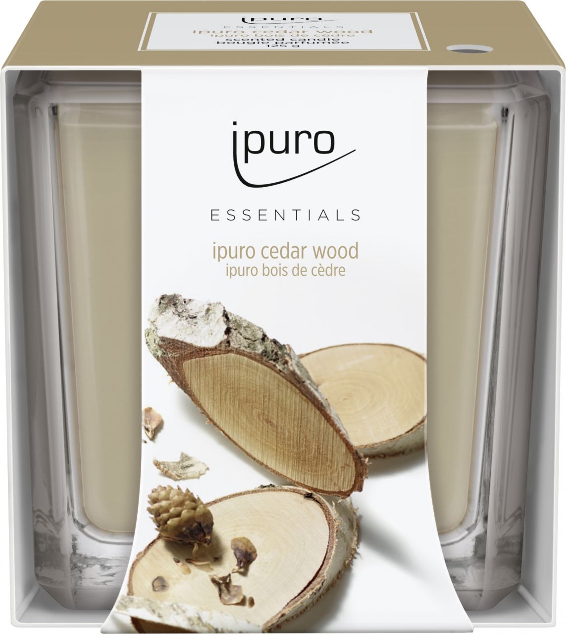 ipuro ESSENTIALS Duftkerze Cedar Wood 125 g von Ipuro